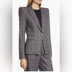 NWT Veronica Beard Plaid Blazer w/Strong Shoulders, Exquisite Tailoring L 12